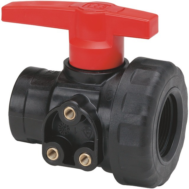 Vanne à Bille en PP GAZ 1/2" Ff-ll référence fournisseur 30562045